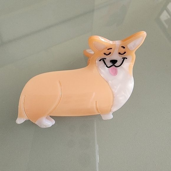 NEW Corgi Dog Animal Hair Claw Clip - Picture 3 of 13